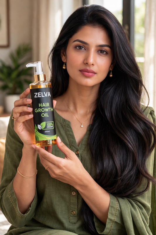 Zelva Hair Growth Oil — Nature's Formula for Stronger, Thicker Hair